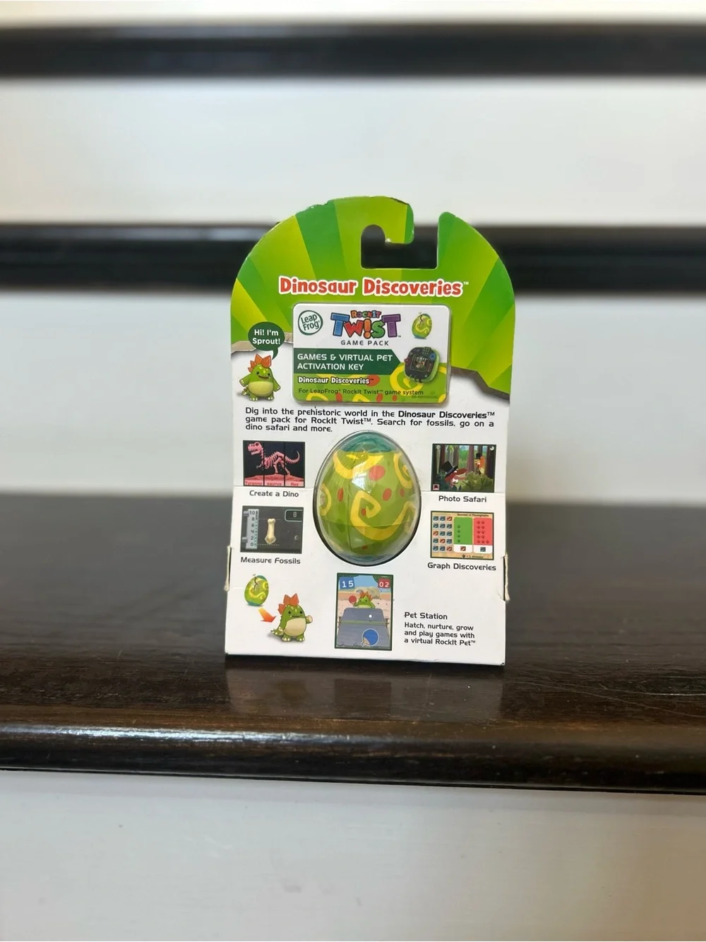 NEW Leapfrog RockIt Twist Dinosaur Discoveries Game Pack - Green